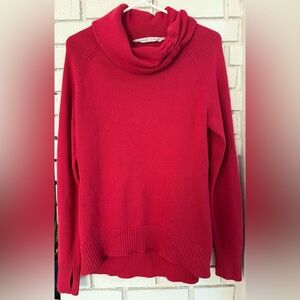 Athleta Red Cowl Neck Sweater w/ Thumb Holes